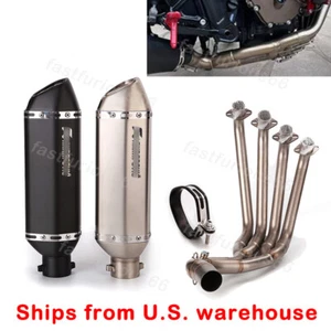 For Honda CBR650F CBR650R CB650F CB650R Exhaust System Header Pipe 51MM Muffler - Picture 1 of 15