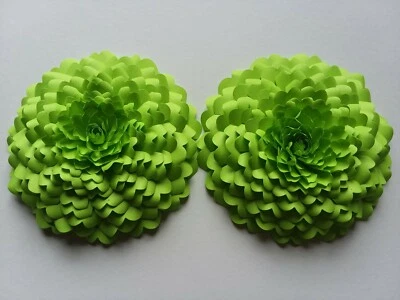 Paper Flower 3D Walls Decor Small Backdrop Wedding Zinnia Party Nursery 8 Colors - Image 1 of 4