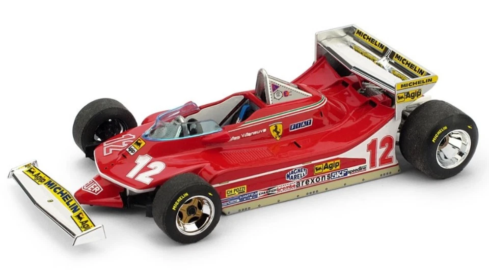 FERRARI 312 T4 GP MONACO 1979 G. VILLENEUVE R514 BRUMM Made in Italy - Immagine 1 di 1