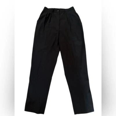 Vintage Privé New York High-Waist Pleated Trousers ILGWU Union Label Size 7/8 - Image 1 of 4