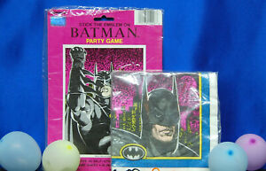 Batman Party Set # 2 Party Supples  Batman Game Batman Napkins Vintage