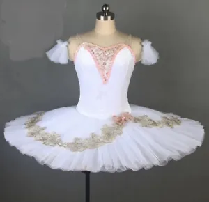 Ballet Tutu,Classical Pancake tu tu Dress.Velvet.White.UK.Competition Festival - Picture 1 of 5