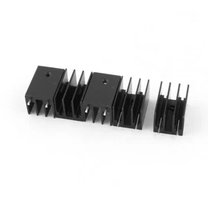 5pcs TO-220 Transistors Mosfet Ic Aiguille Aluminium Radiateur 25x16x16mm - Photo 1/1