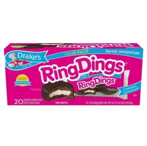 Drake's Ring Dings, 20 ct./12.19 oz. 1 Box - Picture 1 of 3