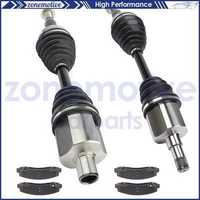For 2006 2007 Chevrolet Monte Carlo 3.5L 5.3L Front CV Axle + Brake Ceramic Pads Foto 1 de 4