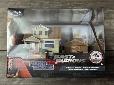 Диорама дома Торетто Fast & Furious с 2 литыми автомобилями - БЕСПЛАТНАЯ ДОСТАВКА - Изображение 1 из 4