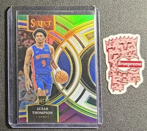 Ausar Thompson 2023-24 Panini Select RC Premier Green White Purple #128 Pistons - Bild 1 von 2