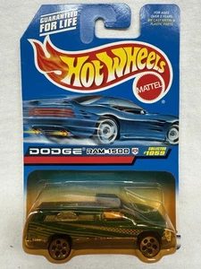 Hot Wheels 1998 Mainline/Collector #1059 Dodge Ram 1500 grün/chrom mit 5 Dot Sp - Bild 1 von 4