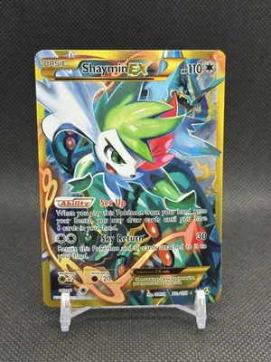 Tarjeta Pokémon inglesa Shaymin EX 77a/108 XY promoción arte alternativo 2017 casi nueva Foto 1 de 4