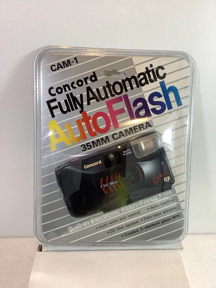cam-1 concord fully automatic auto flash 35mm camera NEW - Image 1 of 4