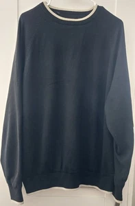 Callaway Golf Jumper Large Black  Sport Windbreaker 50% Lambswool Autumn Wear - Picture 1 of 11