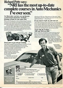 1975 Richard Petty NASCAR NRI Home Training Print Ad ~ - Picture 1 of 1