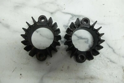 76 Moto Guzzi V1000 Convert header pipe exhaust mount collar flange brackets - Image 1 of 3