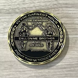 Call on Me Brother US ARMY Service Duty Honor Coin Large 1.75" - Picture 1 of 2