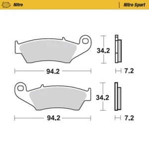 MotoMaster Front Brake Pads for Yamaha WR400F 1998-2002 Nitro Sport - Picture 1 of 1