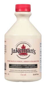 Jakeman's Pure Maple Syrup 1L Jug FRESH From Canada Maple Sweet Syrup FAST SHIP! - Picture 1 of 1