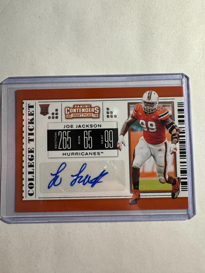 K172,832 - 2019 Panini Contenders Draft Picks #238 Joe Jackson Auto RC - Image 1 of 1