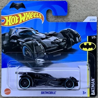 HOT WHEELS 2023 - BATMOBILE - #2/250 - BATMAN VS SUPERMAN - SHORT CARD - Image 1 of 2