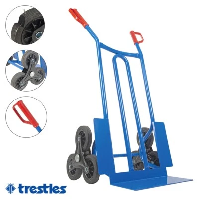 TRESTLES Profi Sackkarre Treppensteiger robuste Transportkarre 250kg S01HS blau - Bild 1 von 4
