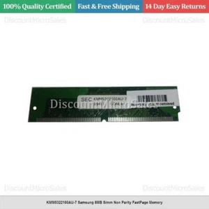 KMM5322100AU-7 Samsung 8MB Simm Non Parity FastPage Memory - Picture 1 of 1