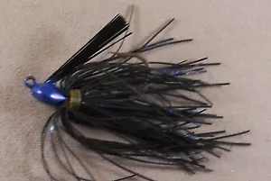 Esca da pesca basso / DR personalizzata Flipping Jig 1/2 oz. Fiocco blu/nero - Foto 1 di 2