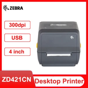 Zebra ZD421CN ZD4AC43-309M00EZ 300DPI Bluetooth USB Direct Thermal Label Printer - Bild 1 von 9