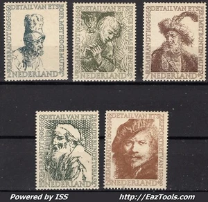 PAYS BAS REMBRANDT N° 649/653 NEUF ** SANS CHARNIERE - Picture 1 of 2