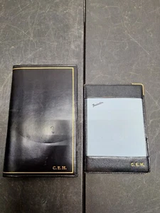 Cuti? Firenze Pocket Book / Notepad vintage Leather Embossed C.E.H. - Picture 1 of 11
