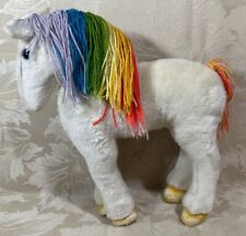 Starlite Pony - Rainbow Brite Horse Soft Toy Hallmark Mattel 1983 (Worn Feet)