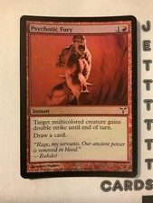 Foil Psychotic Fury Dissension LP English Magic Actual Pics!
