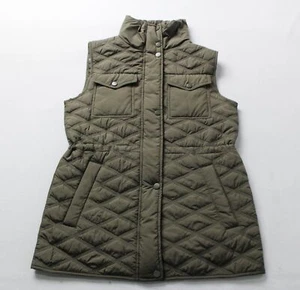 Bernardo Women's Glamp Utility Full Zip Puffer Vest LB3 Olive Green Size XS - Picture 1 of 6