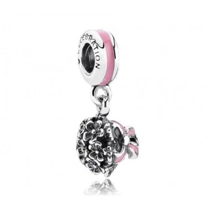 Genuine Pandora "Everlasting Pink Bouquet" Hanging Charm - 791106EN24 - retired - Picture 1 of 1