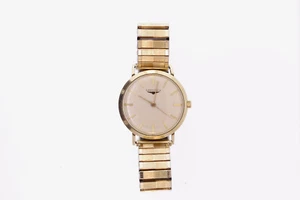 Vintage Longines Mechanical 10K G.F. 1200 Cream Dial Watch with Speidel Band - Picture 1 of 14