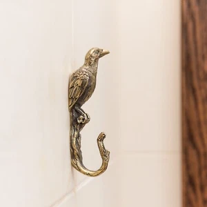 Brass wall hook. Raven wall hook,cast from solid brass,highly detailed. - Picture 1 of 12