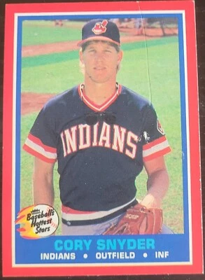 Trading Cards Baseball Cory Snyder Cleveland Indians 1987 Fleer #39 - Image 1 of 2