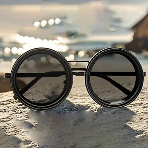 Sonnenbrille verstellbar getönt, 1-9 Gänge abgerundete polarisierte Brille mit ND-Filter - Bild 1 von 11