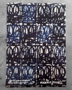 Rashid Johnson God Painting Closed Eyes Exhibition poster Blue 2021 unframed - Picture 1 of 12