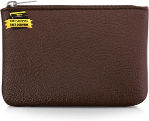 Mini Coin Purse, Portable PU Leather Zipper Coin Purse Mini Change Wallet for Wo - Picture 1 of 7