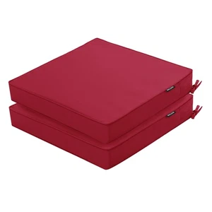 Outdoor Chair Cushions 16 x 17 Inch Waterproof Patio Chair Cushions with Tie ... - Picture 1 of 8