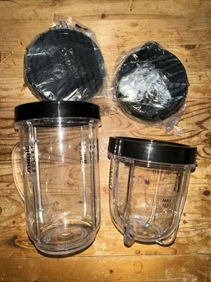 NEW 2 Pack Cup with To-Go Lid Replacement Part Magic Bullet - Image 1 of 3