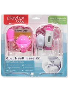 Playtex 6 piece Healthcare Kit Pink Includes a Travel Case Thermometer Baby Gift - Picture 1 of 1