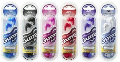 Jvc Gumy Plus In-Ear Earbud Earphones with Microphone HA-FX65M Asst. Colours New - Image 1 of 4