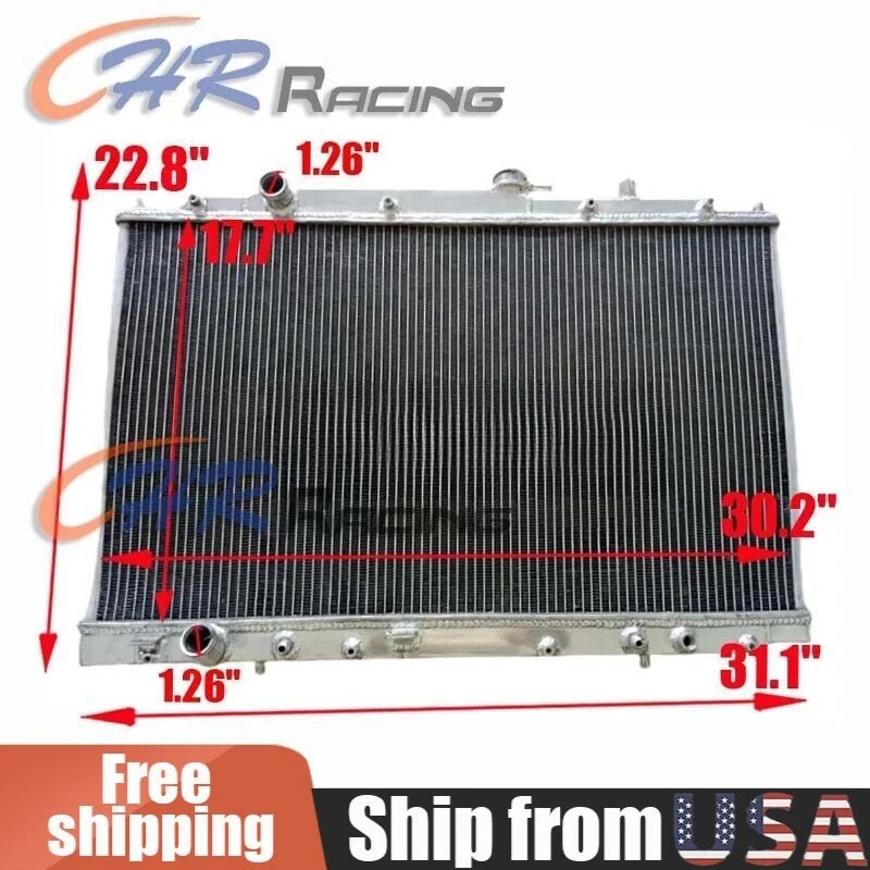 Radiador de alumínio para Honda Odyssey V6 3.5L 1999-2004 automático 2000 2001 2002 2003 - Imagem 1 de 4