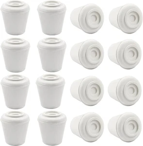 16pcs 1/2 Inch Round Chair Leg Tips Caps, Non-Slip Rubber Chair Leg Floor Protec - Picture 1 of 5