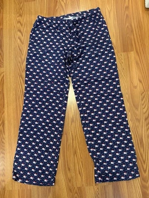Pantalones de salón Vineyard Vines unisex Santa Whale azul marino talla XS Foto 1 de 4