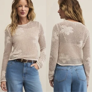 NWT Z Supply Blossom Floral Sweater Sz M - Picture 1 of 8