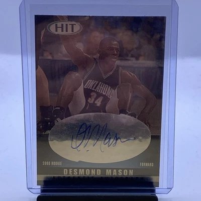Sage Hit 2000 - Autógrafos Desmond Mason #A34 Diamond (AU, RC) Foto 1 de 2