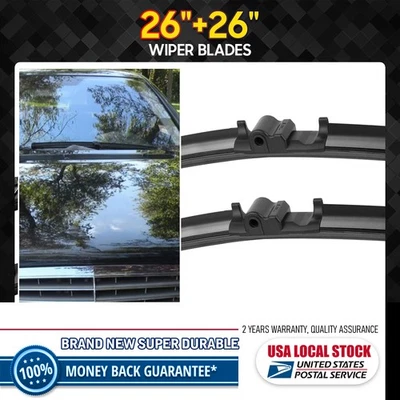 Juego de escobillas limpiaparabrisas delantero 26"+26" para Mercedes-Benz CL500 2000-2006 Foto 1 de 4