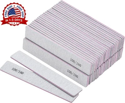 Гвоздь Esmeril Para Uñas Set De 50 Limas Profesionales Doble Cara Grano 100/180 - Изображение 1 из 4