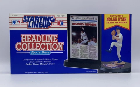 Kenner Starting Lineup 1993 NOLAN RYAN Texas Rangers Headline Collection NIB Cover